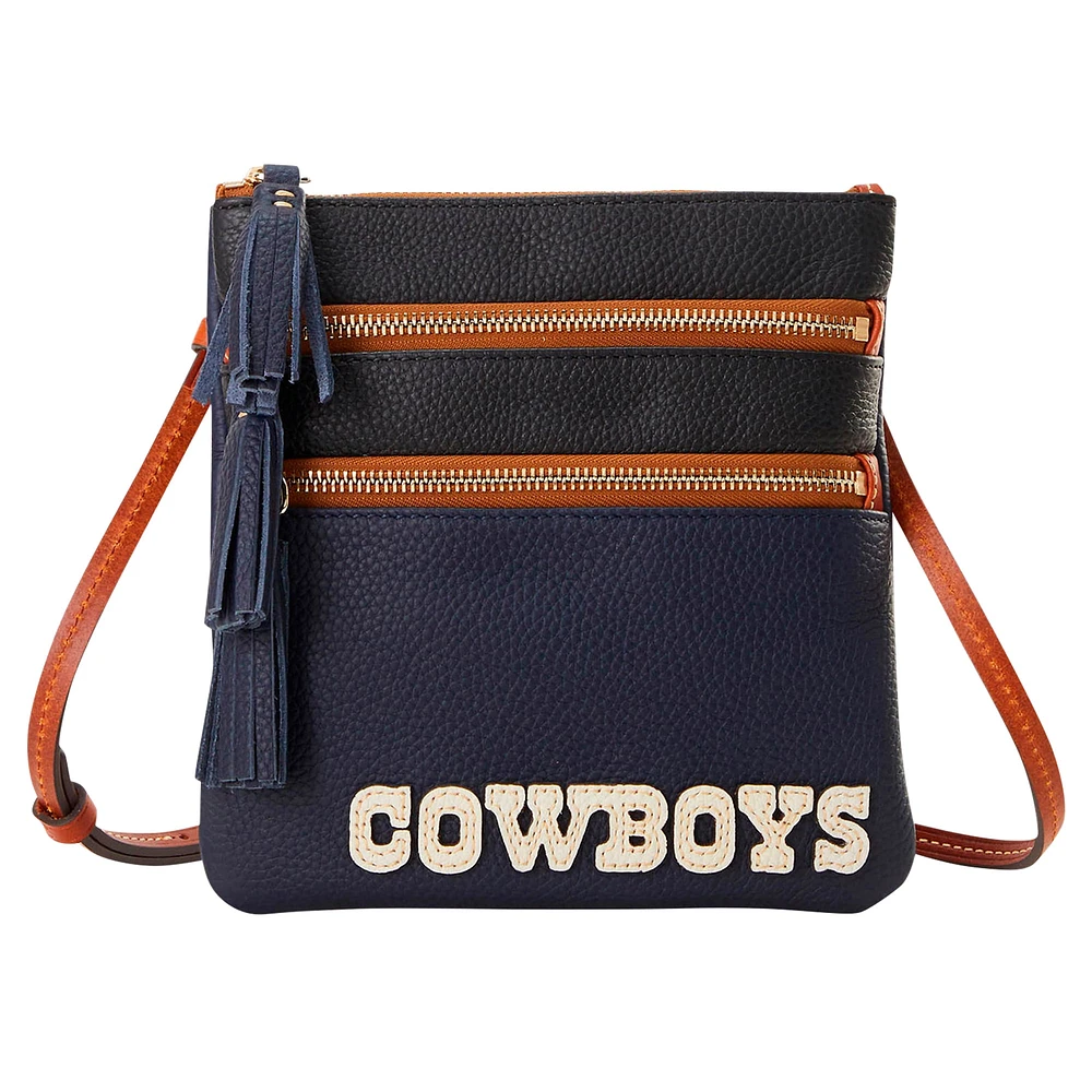 Dooney & Bourke Dallas Cowboys Infield Sac à main à bandoulière triple fermeture éclair