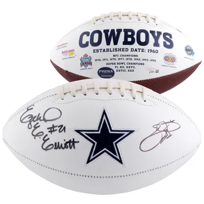 Emmitt Smith Dallas Cowboys Autographed Wilson Duke Full Color Football