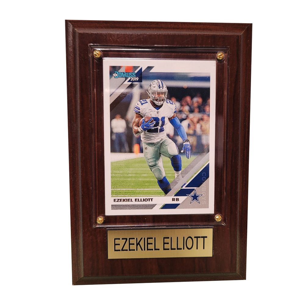 Ezekiel Elliott Dallas Cowboys 4'' x 6'' Plaque with Trading - Card