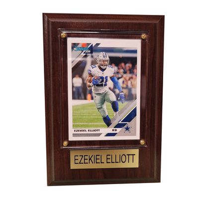 Ezekiel Elliott Dallas Cowboys 4'' x 6'' Plaque with Trading - Card