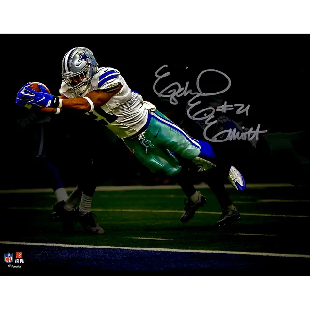 Ezekiel Elliott Dallas Cowboys Autographed Dallas Stars Green