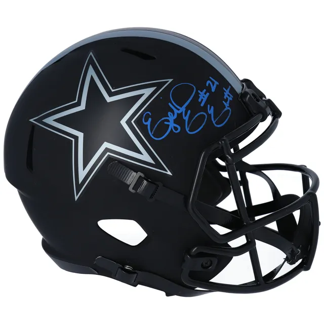 Ezekiel Elliott Dallas Cowboys Fanatics Authentic Autographed Riddell Flat  White Alternate Speed Replica Helmet