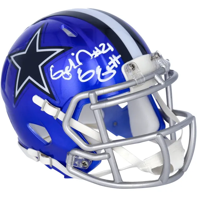 Lids Ezekiel Elliott Dallas Cowboys Fanatics Authentic Autographed Riddell  Flat White Alternate Speed Replica Helmet