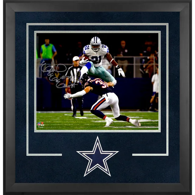 Ezekiel Elliott Autographed and Framed Dallas Cowboys Jersey