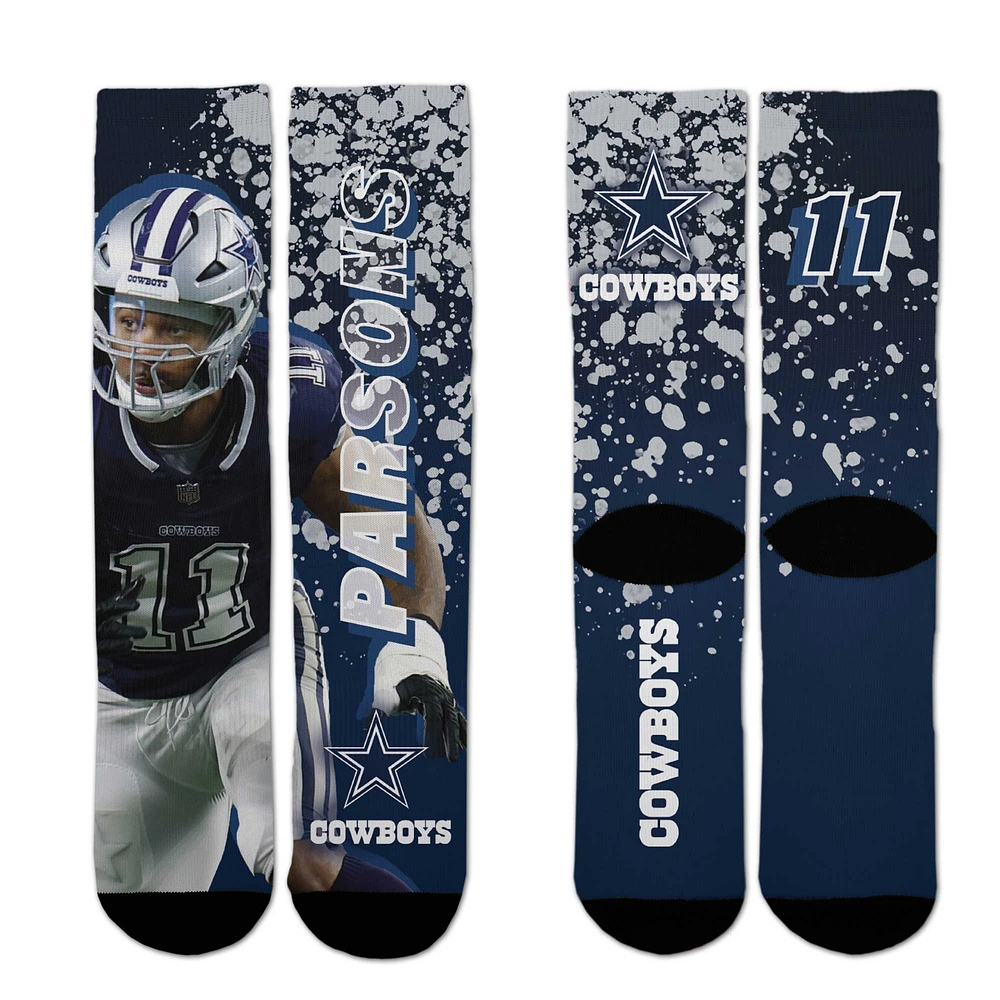 Pour pieds nus Micah Parsons Dallas Cowboys Road Warrior Crew Chaussettes