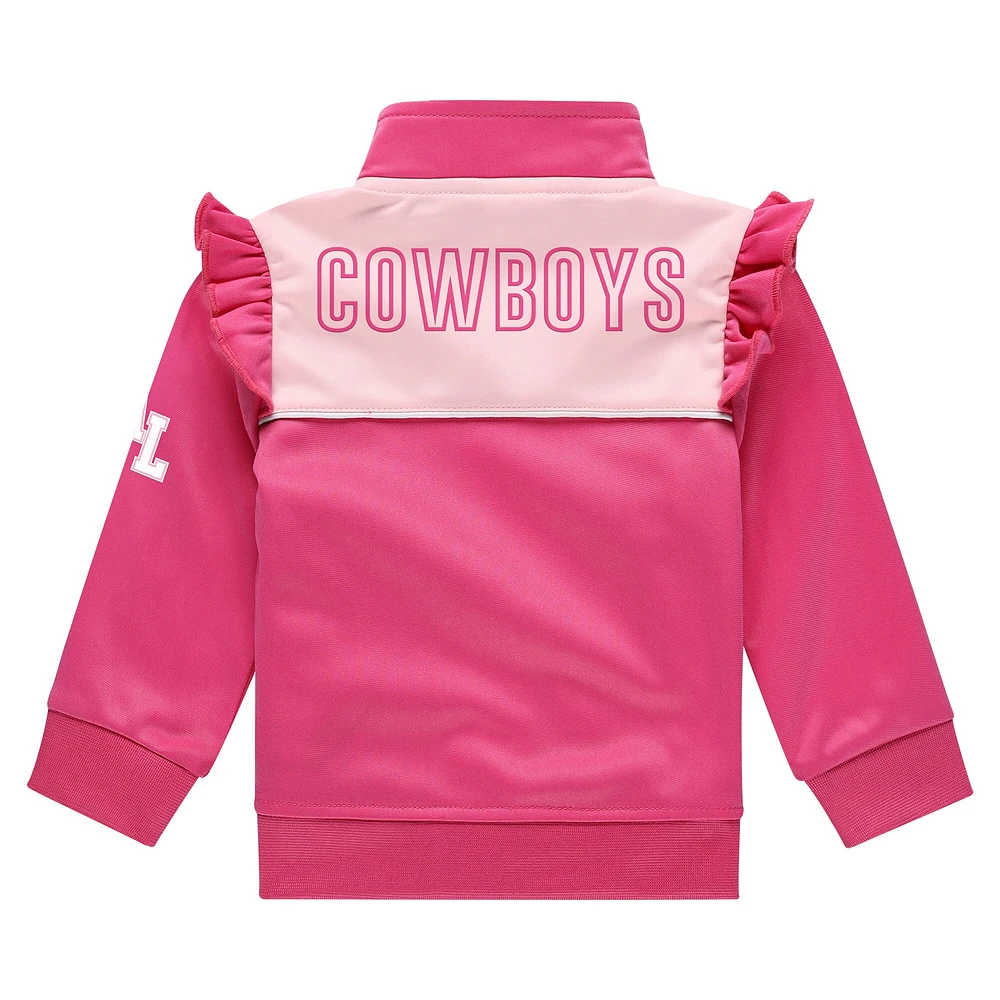 Ensemble de survêtement 2 pièces rose Dallas Cowboys pour filles WEAR by Erin Andrews