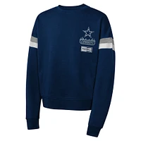 Girl's Navy Dallas Cowboys Eternal Love Pullover Sweatshirt