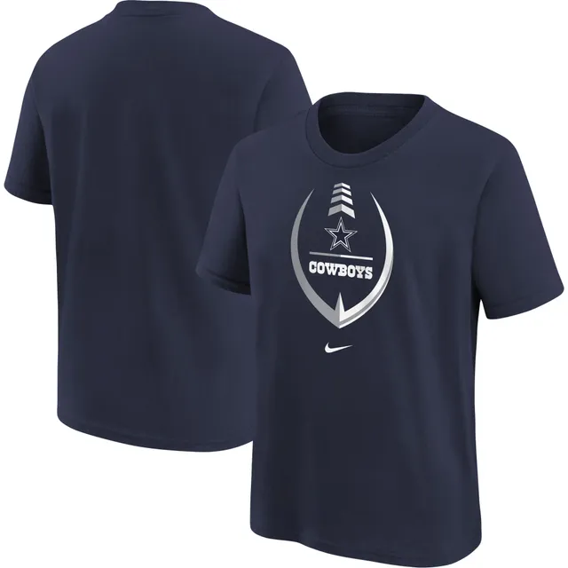 New Era Apparel Dallas Cowboys Cropped Tie Dye Navy Long Sleeve Shirt  Medium New
