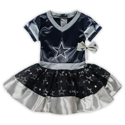 New England Patriots Infant Tailgate Tutu Game Day Costume Set - Navy