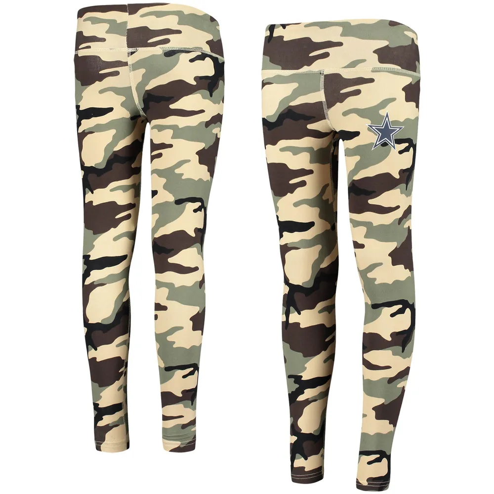 Outerstuff Girls Youth Camo Dallas Cowboys Left Right Leggings