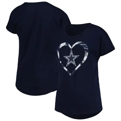 Lids Dallas Cowboys Girls Youth Go Team Tri-Blend V-Neck T-Shirt