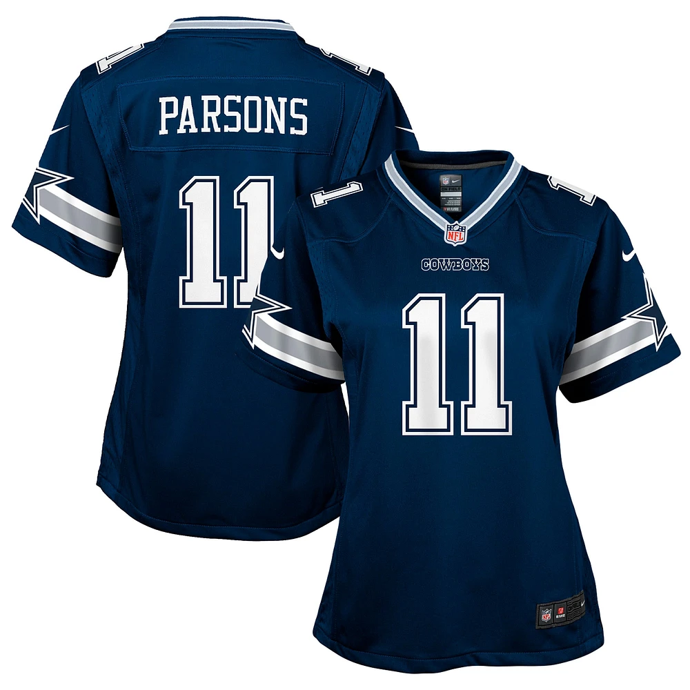 Maillot de match Nike Micah Parsons pour filles, bleu marine, Dallas Cowboys