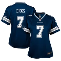 Maillot de match Nike Trevon Diggs pour filles, bleu marine, Dallas Cowboys