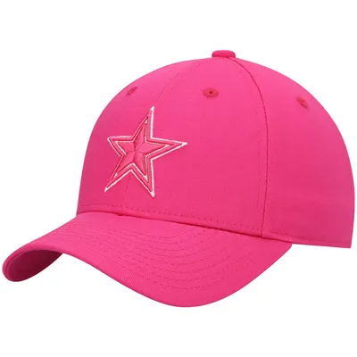 Girls Youth Pink Dallas Cowboys Structured Adjustable Hat