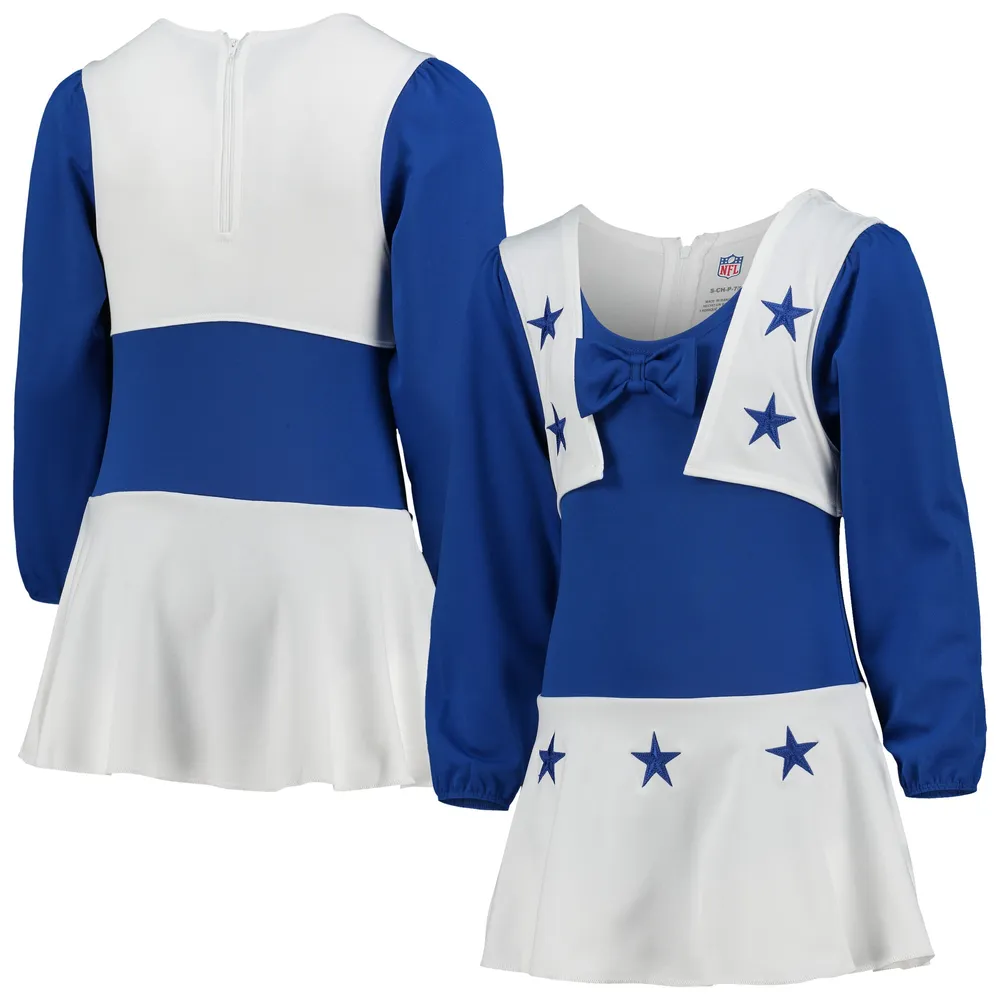 Dallas Cowboys Merchandise Girls Youth Royal/White Dallas Cowboys Cheer Set