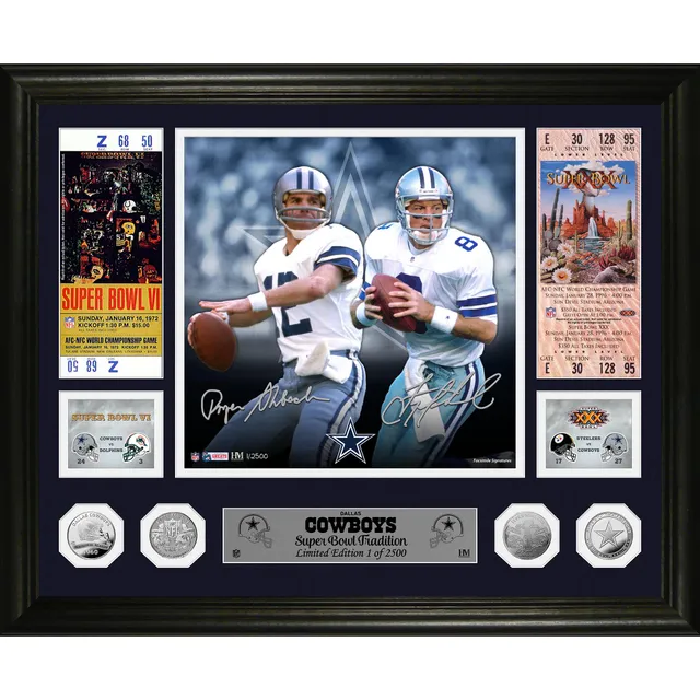 Fanatics Authentic Troy Aikman Dallas Cowboys 12'' x 15'' Super Bowl XXVII Plaque with Replica Ticket