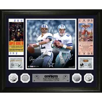 Dallas NFL Helmet Shadowbox w/Troy Aikman card