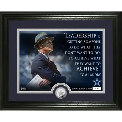 Tom Landry Dallas Cowboys Highland Mint Quote Photomint