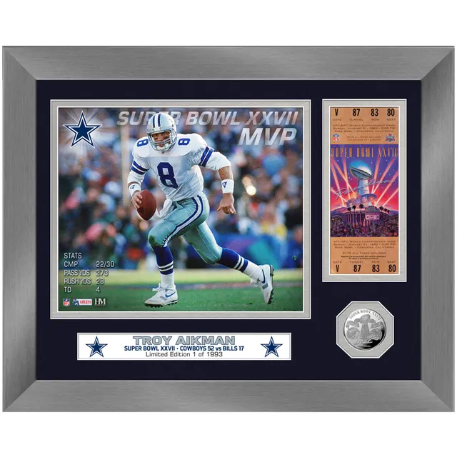 Troy Aikman Dallas Cowboys Fanatics Authentic Framed 15 x 17 Hall of Fame  Career Profile