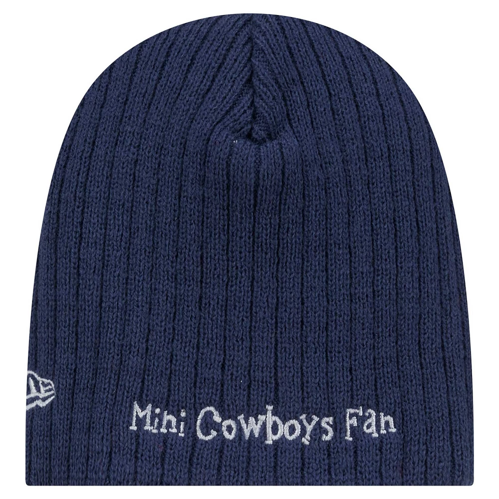 Infant New Era Navy Dallas Cowboys Mini Beanie