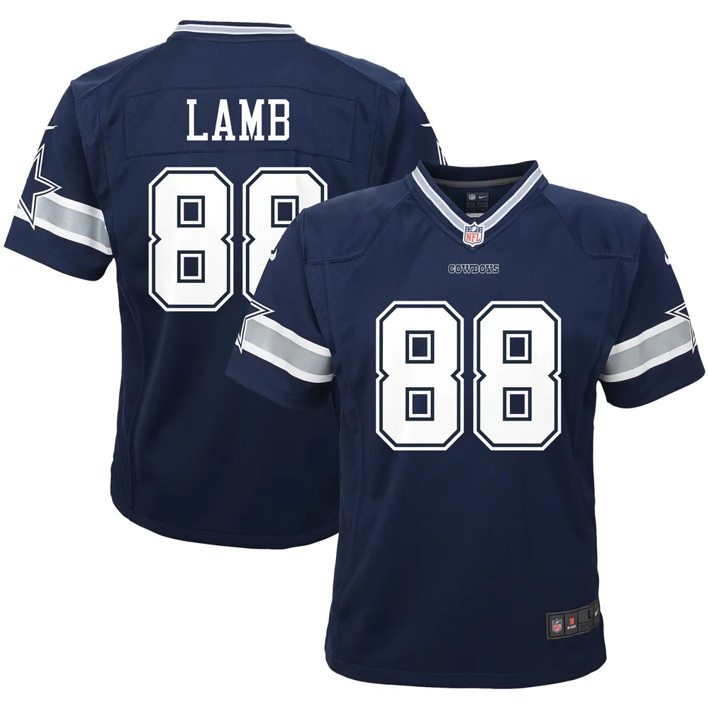 Youth Nike CeeDee Lamb Navy Dallas Cowboys Player Game Jersey