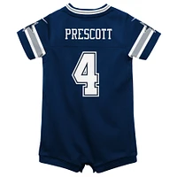 Barboteuse Nike Dak Prescott pour bébé, bleu marine, Dallas Cowboys Game Jersey