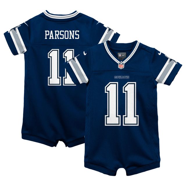 Barboteuse de jeu Nike Micah Parsons pour bébé, bleu marine, Dallas Cowboys, maillot