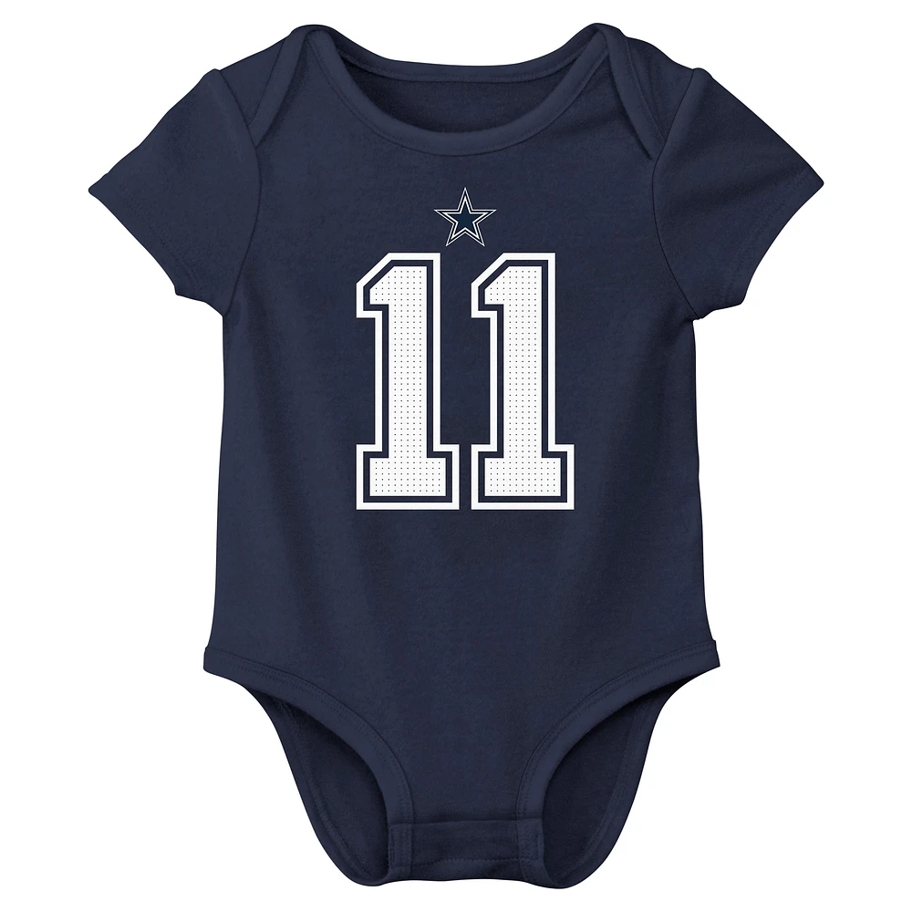 Body Nike Micah Parsons bleu marine avec nom et numéro de joueur des Cowboys Dallas pour bébé