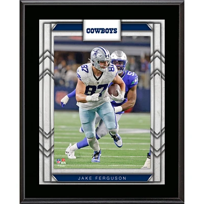 Plaque de joueur sublimée de 10,5" x 13" des Cowboys de Dallas de Jake Ferguson