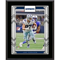 Plaque de joueur sublimée de 10,5" x 13" des Cowboys de Dallas de Jake Ferguson
