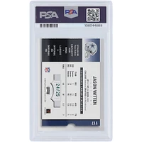 Jason Witten Dallas Cowboys Autographed 2003 Playoff Contenders Preview Ticket Emerald #117 #24/25 PSA Authenticated 8/10 Rookie Card