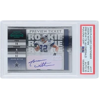 Jason Witten Dallas Cowboys Autographed 2003 Playoff Contenders Preview Ticket Emerald #117 #24/25 PSA Authenticated 8/10 Rookie Card
