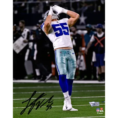 Lids Leighton Vander Esch Dallas Cowboys Fanatics Authentic Autographed 8  x 10 White Jersey Photograph