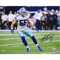 Lids Leighton Vander Esch Dallas Cowboys Fanatics Authentic Autographed 8  x 10 White Jersey Photograph