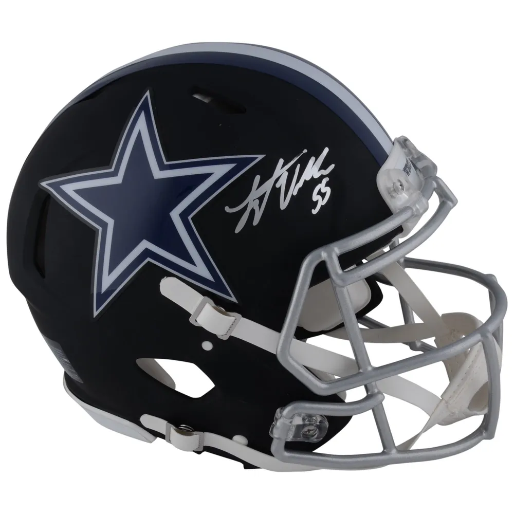 Leighton Vander Esch Dallas Cowboys Autographed Riddell CAMO Alternate  Speed Mini Helmet