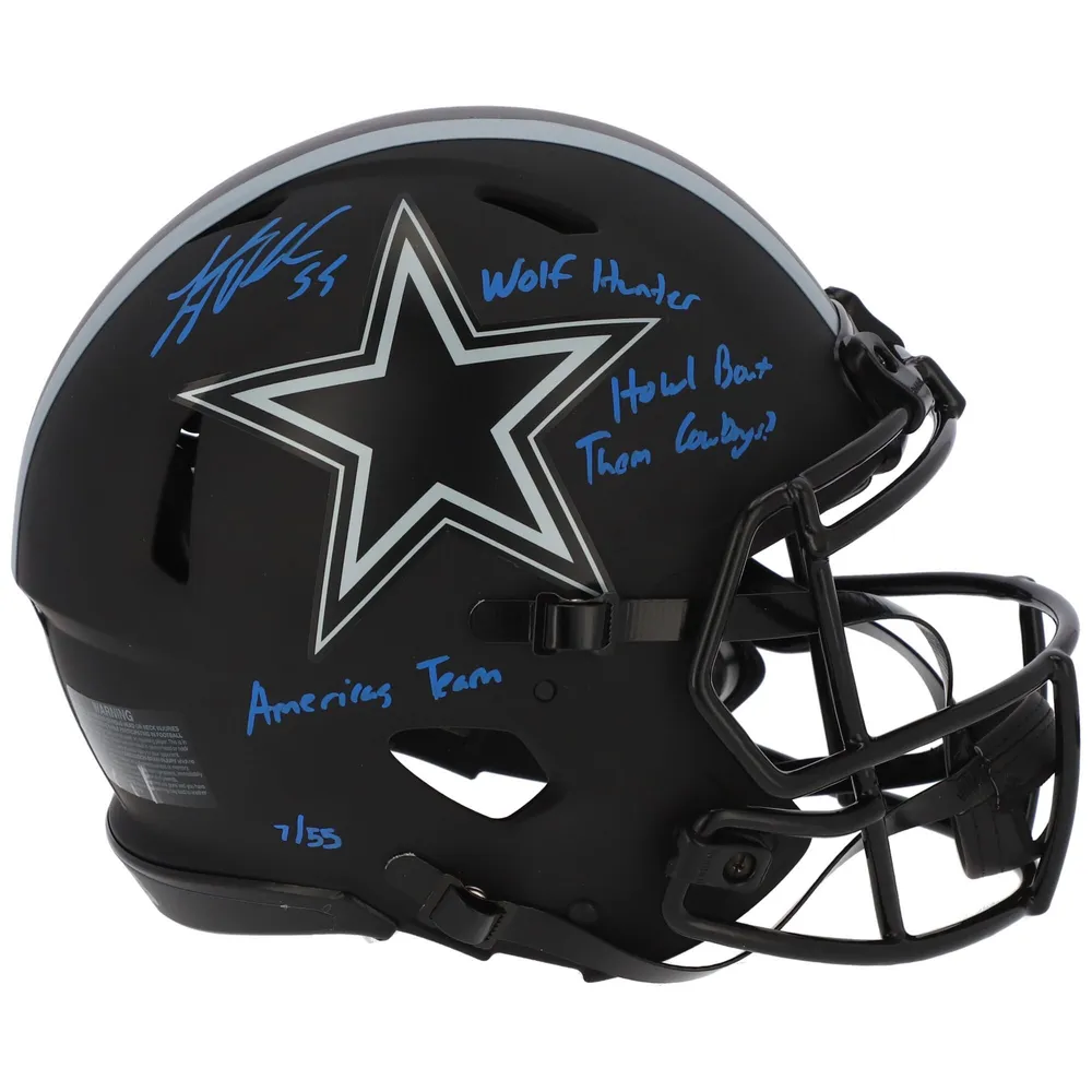 Lids Leighton Vander Esch Dallas Cowboys Fanatics Authentic Autographed  Riddell Eclipse Alternate Speed Authentic Helmet with Multiple Inscriptions  - Limited Edition of 55