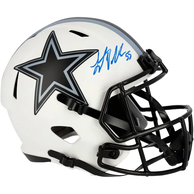 Lids Leighton Vander Esch Dallas Cowboys Fanatics Authentic Autographed  Riddell Lunar Eclipse Speed Replica Helmet