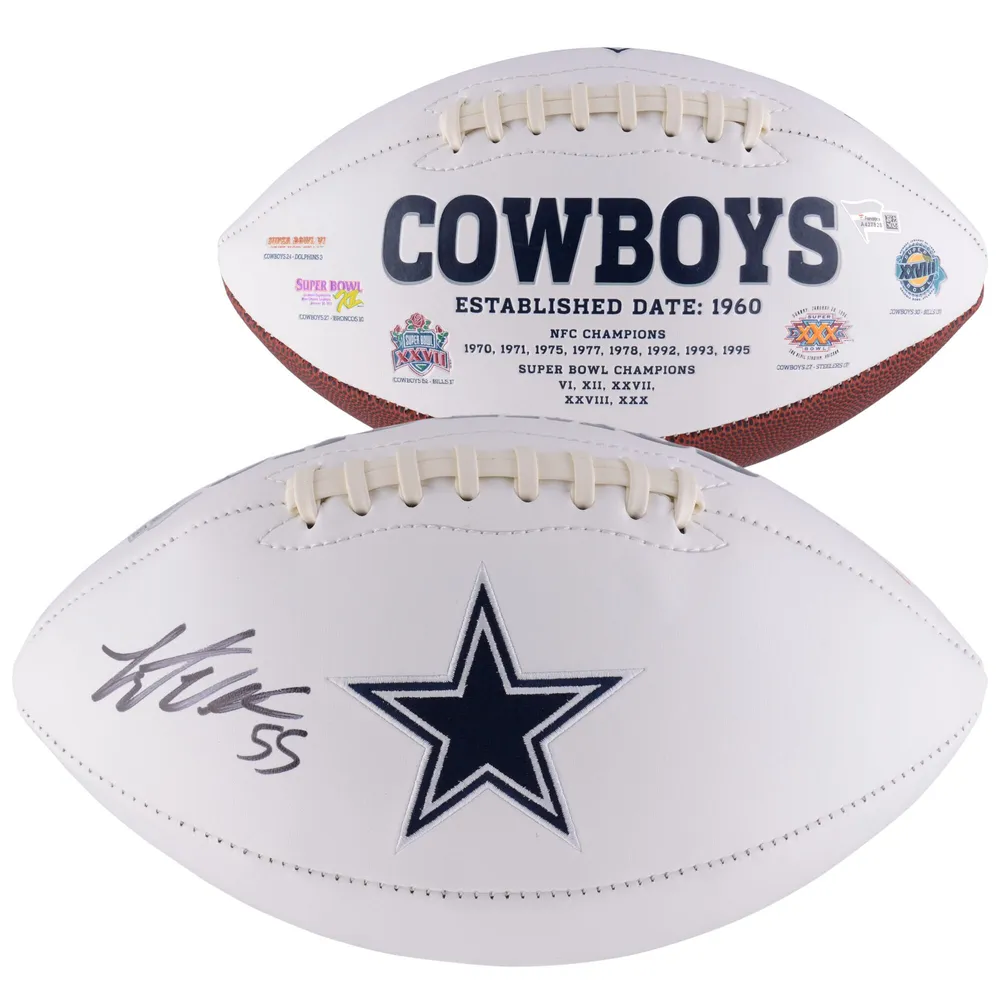 Fanatics Authentic Leighton Vander Esch Dallas Cowboys Autographed Riddell Speed Mini Helmet