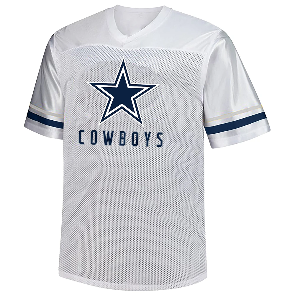 Men's Fanatics Micah Parsons White Dallas Cowboys Big & Tall V-Neck Fashion Jersey
