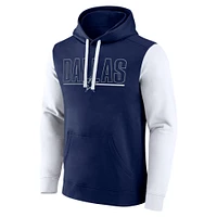Sweat à capuche enfiler Fanatics bleu marine Dallas Cowboys Big & Tall Outline pour hommes