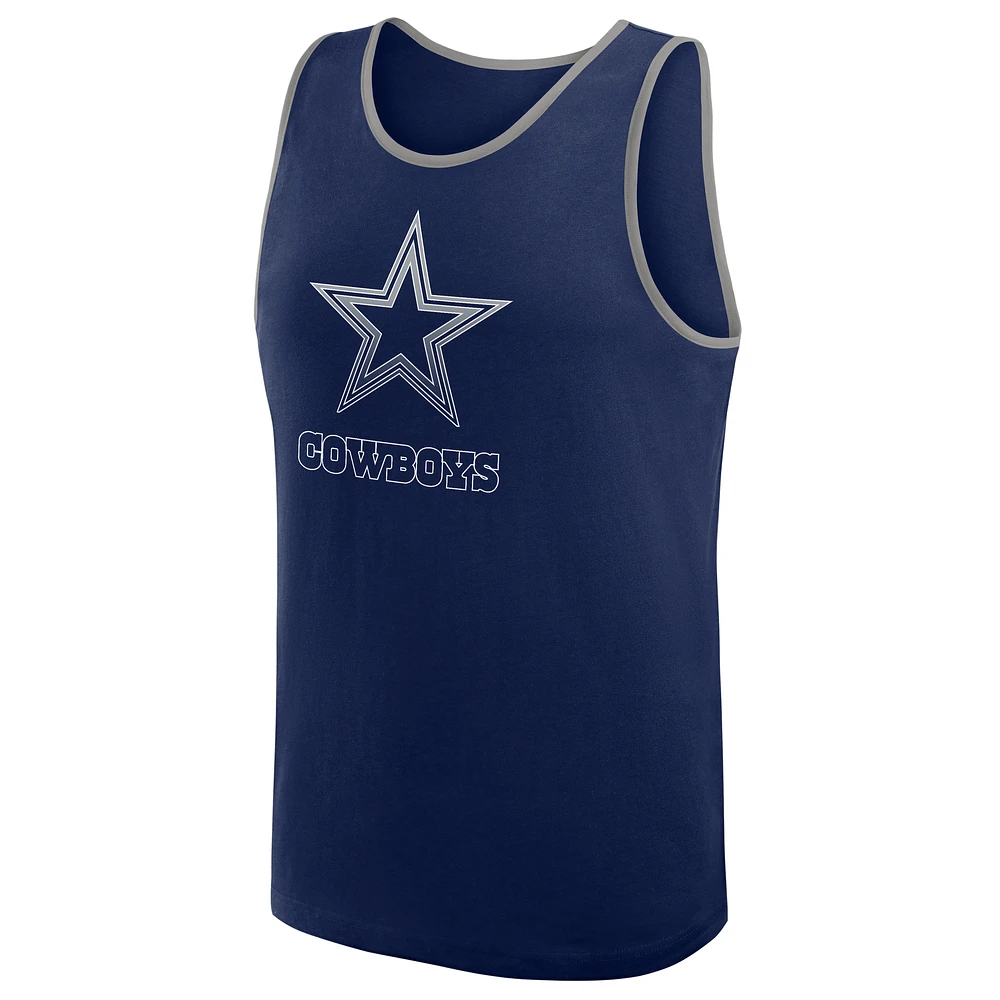 Men's Fanatics  Navy Dallas Cowboys Unmatched Success Tank Top