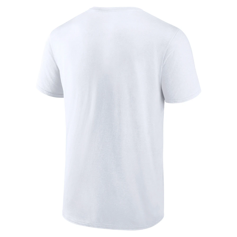 Men's Fanatics  White Dallas Cowboys Pride Logo T-Shirt