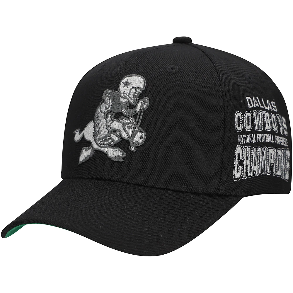 Casquette ajustable Beautiful Chaos noire Dallas Cowboys de Mitchell & Ness pour homme