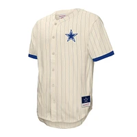 Haut en maille boutonné crème Dallas Cowboys Final Seconds pour homme Mitchell & Ness