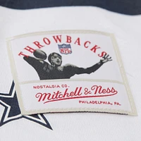 Men's Mitchell & Ness Emmitt Smith White Dallas Cowboys Name Number Team Origins Vintage Logo T-Shirt