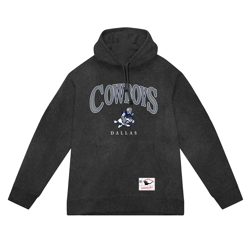 Men's Mitchell & Ness  Gray Dallas Cowboys Slot Pullover Hoodie