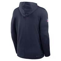 Men's Nike  Navy Dallas Cowboys Pure Fury Performance Long Sleeve Hooded T-Shirt