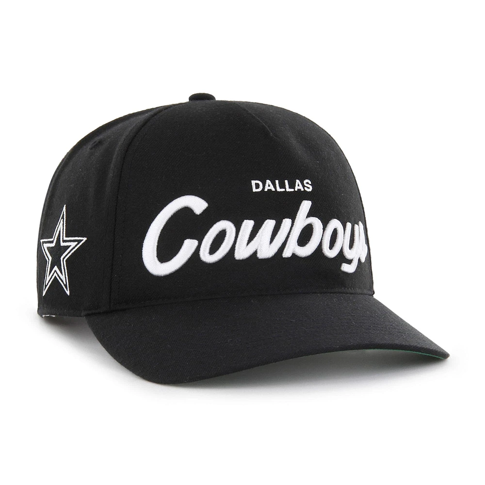 Casquette ajustable décontractée Dallas Cowboys Attitude Hitch '47 noire pour homme