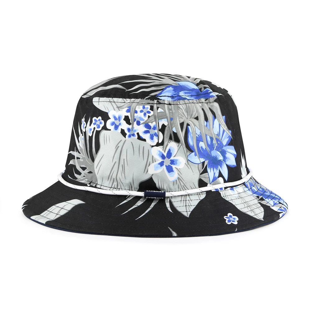 Men's '47  Black Dallas Cowboys Dark Tropic Bucket Hat