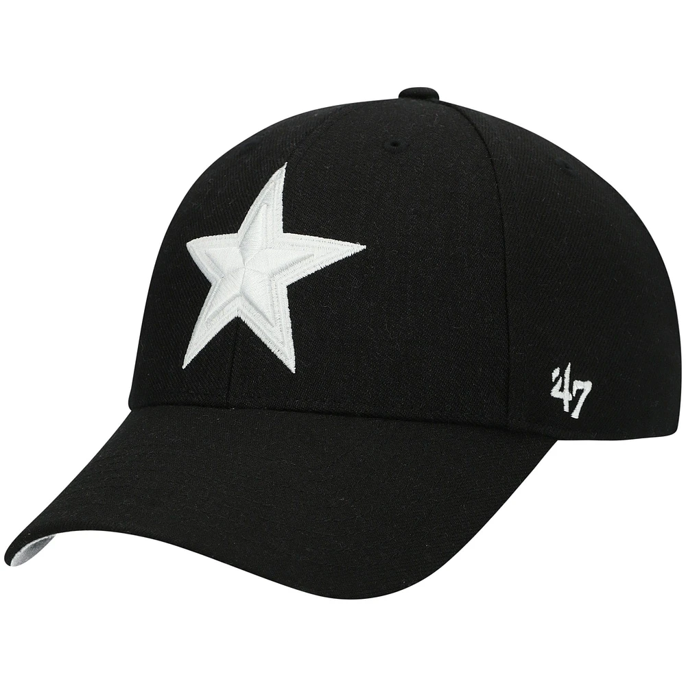 Men's '47 Black Dallas Cowboys MVP Adjustable Hat